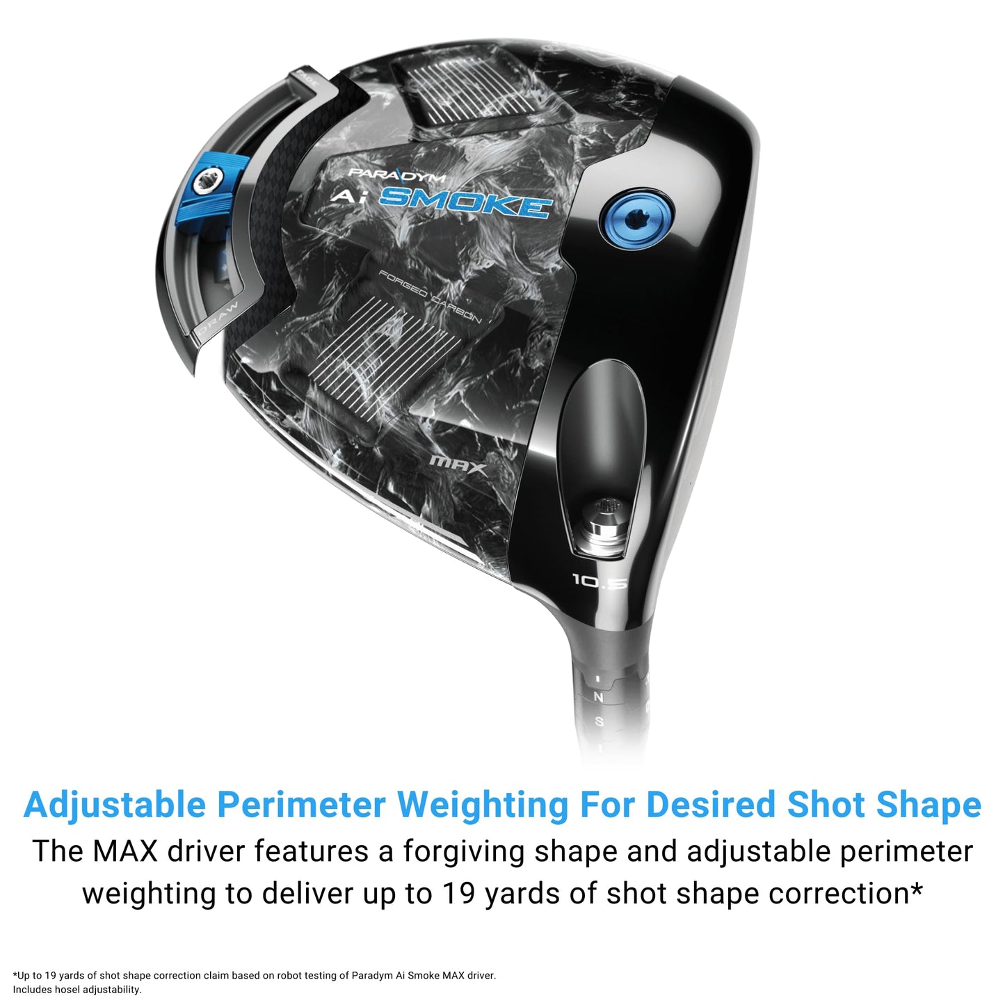 Callaway Paradym AI Smoke Max Driver, 10.5°, Graphite, Regular, Standard