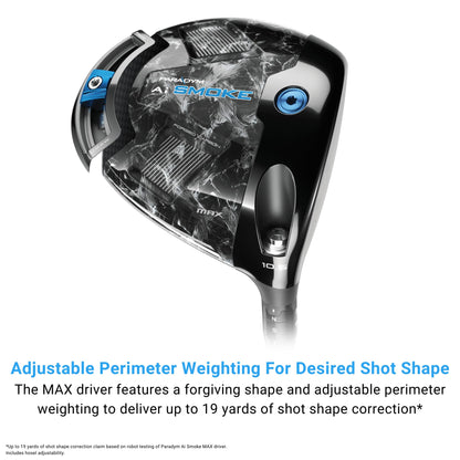 Callaway Paradym AI Smoke Max Driver, 10.5°, Graphite, Regular, Standard
