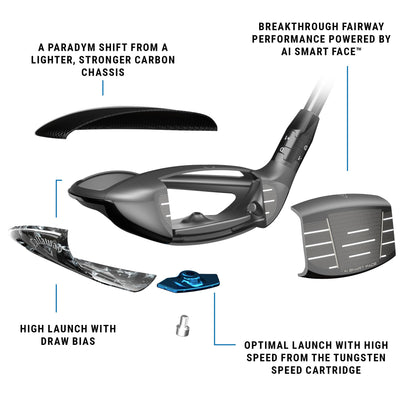 Callaway Golf Paradym Ai Smoke Max D Fairway Wood (Right Hand, Tensei 65G, 3 Wood, Regular)