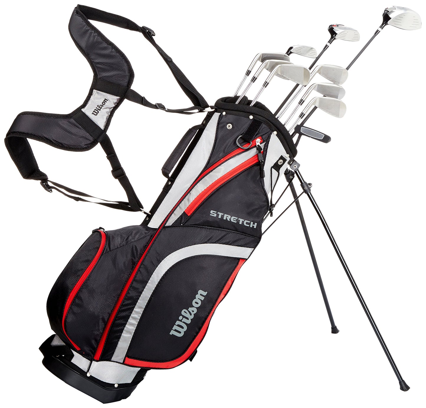 Wilson Men's Stretch Golf Club 10Club Set with Stand Bag